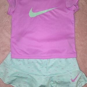 Nike Lavender and Mint Toddler Set